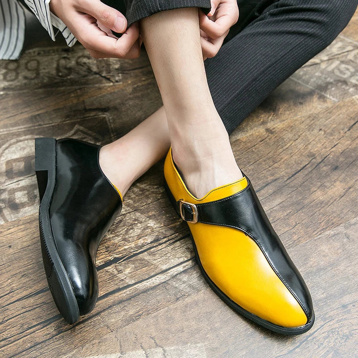 Marenzo Monk Patent Loafers