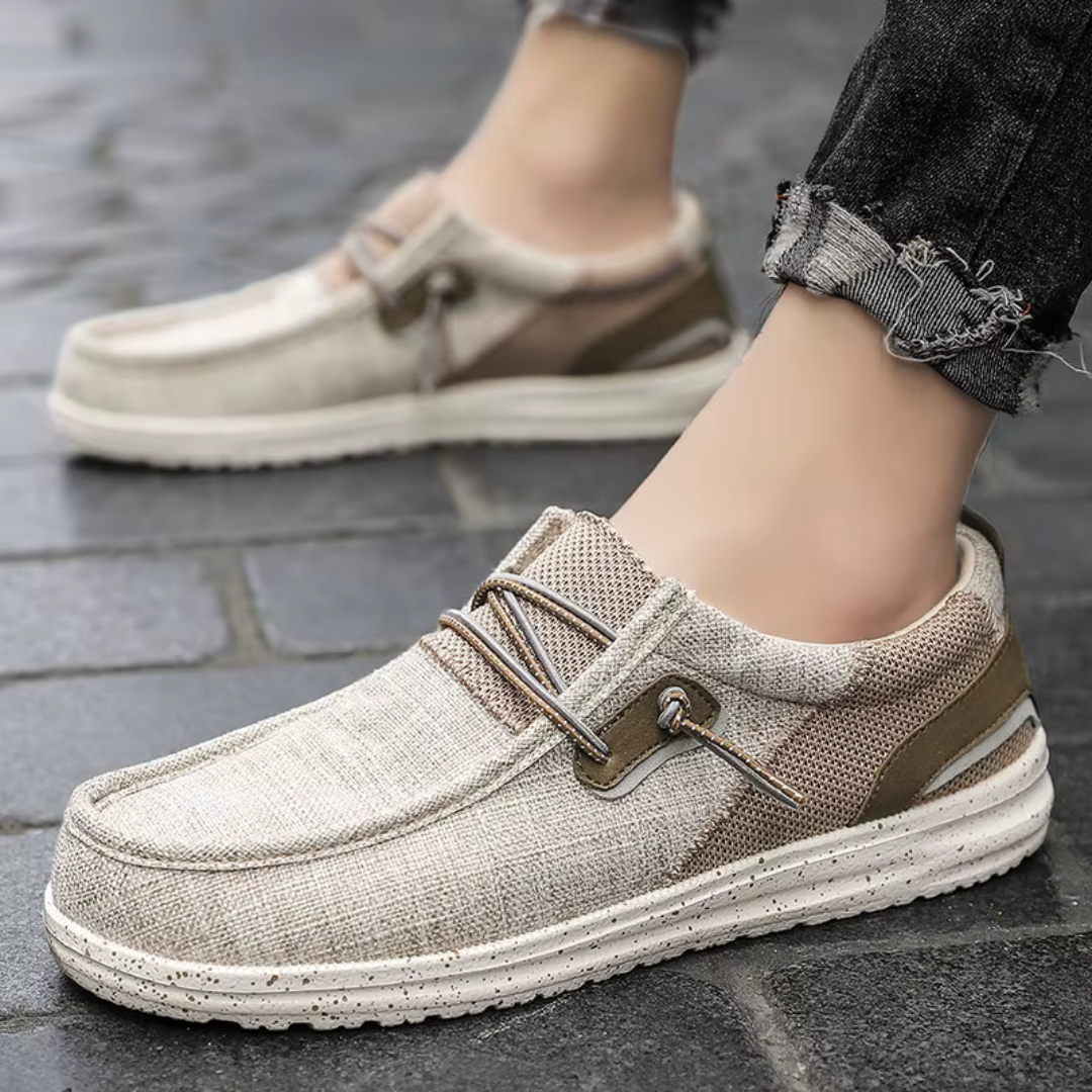 Harlan Textured Canvas Sneakers