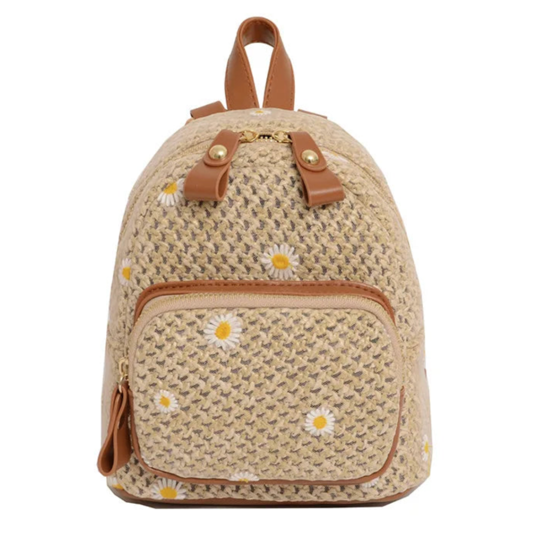 Petite Floré Embroidered Student Bag
