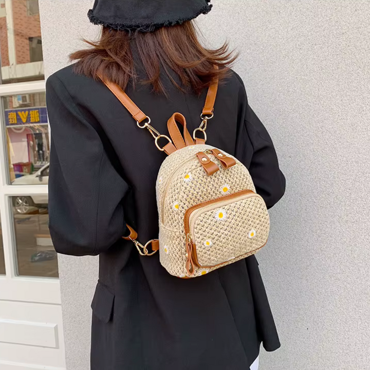 Petite Floré Embroidered Student Bag