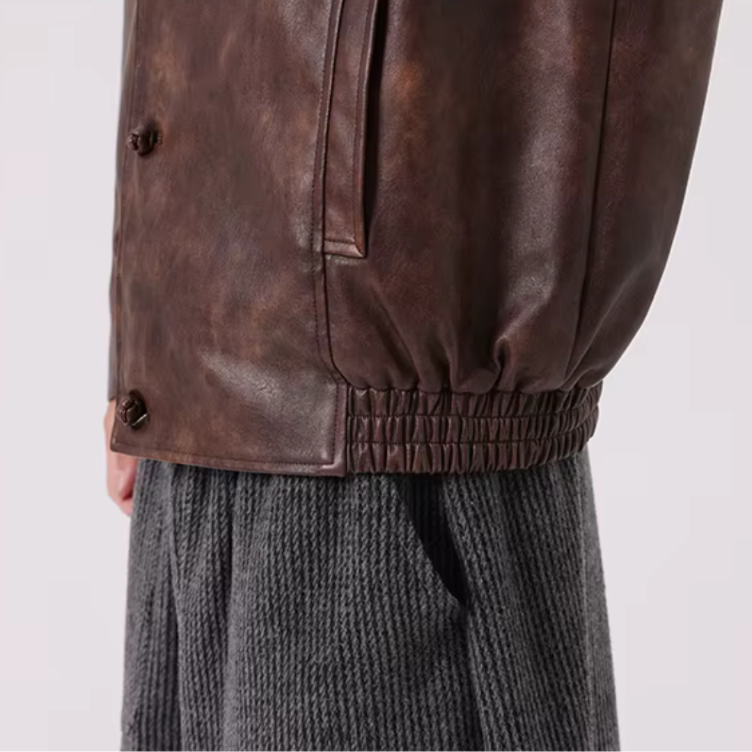 Roam Vintage Washed Leather Jacket
