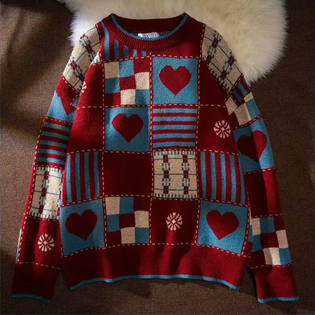 Hearth Patchwork Loom Wool Pullover