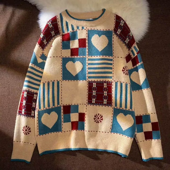 Hearth Patchwork Loom Wool Pullover