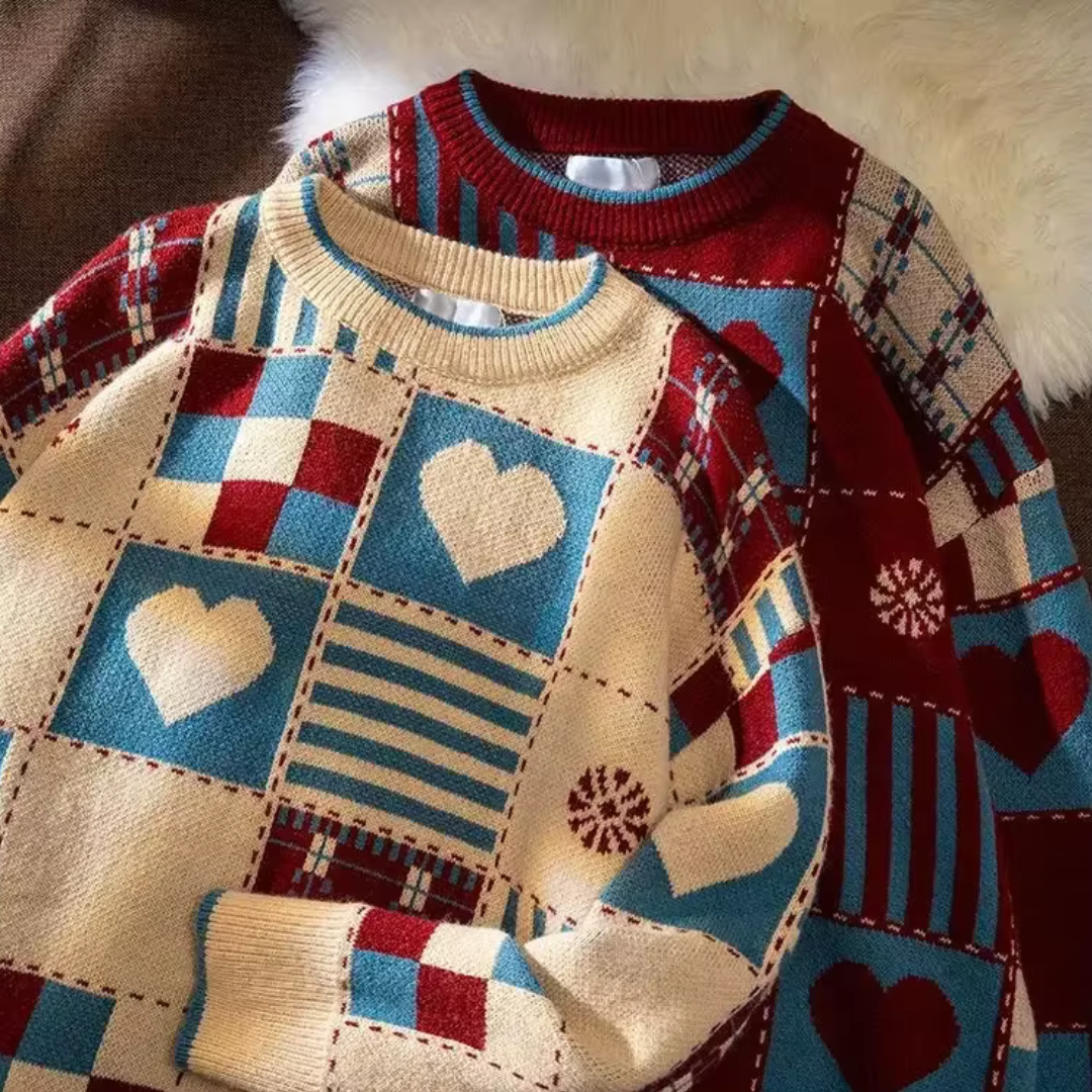 Hearth Patchwork Loom Wool Pullover