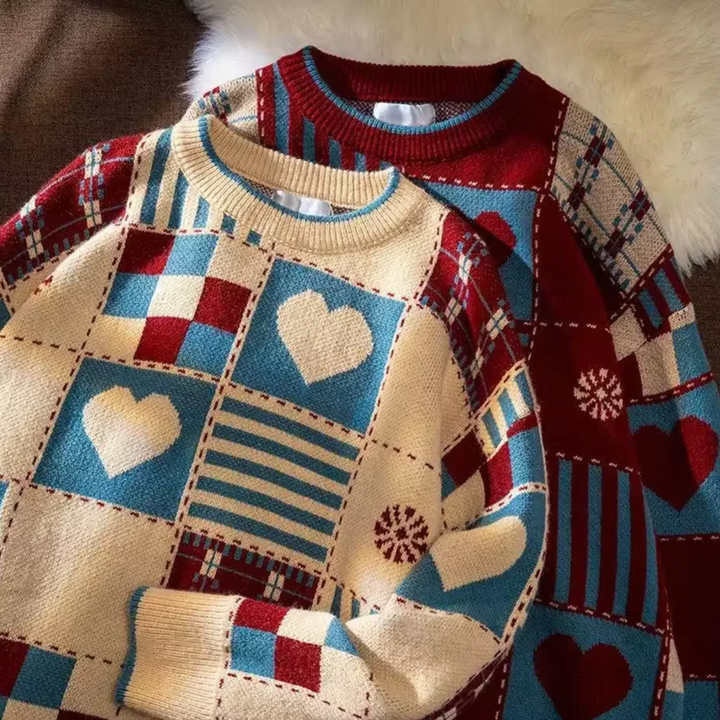 Hearth Patchwork Loom Wool Pullover