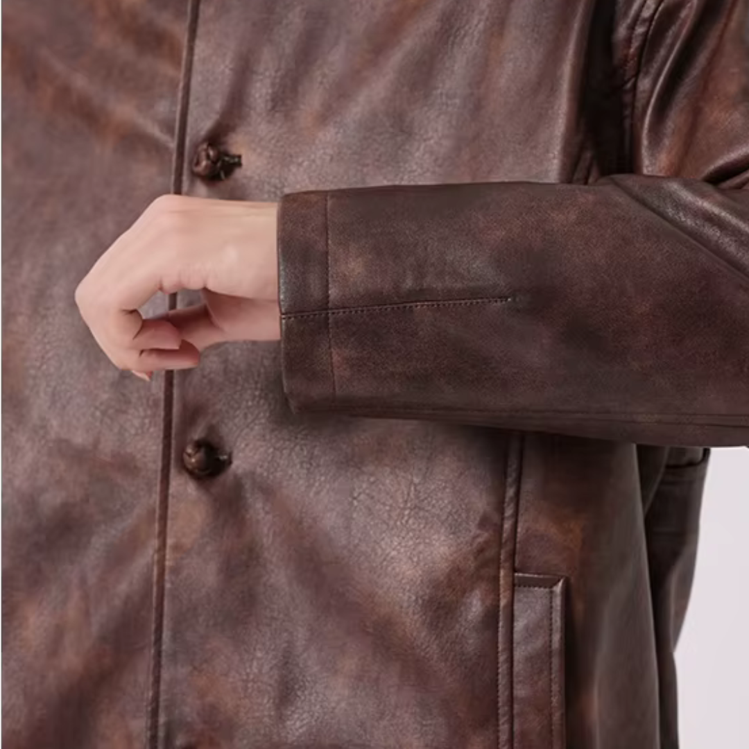 Roam Vintage Washed Leather Jacket
