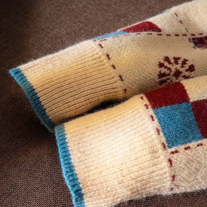 Hearth Patchwork Loom Wool Pullover