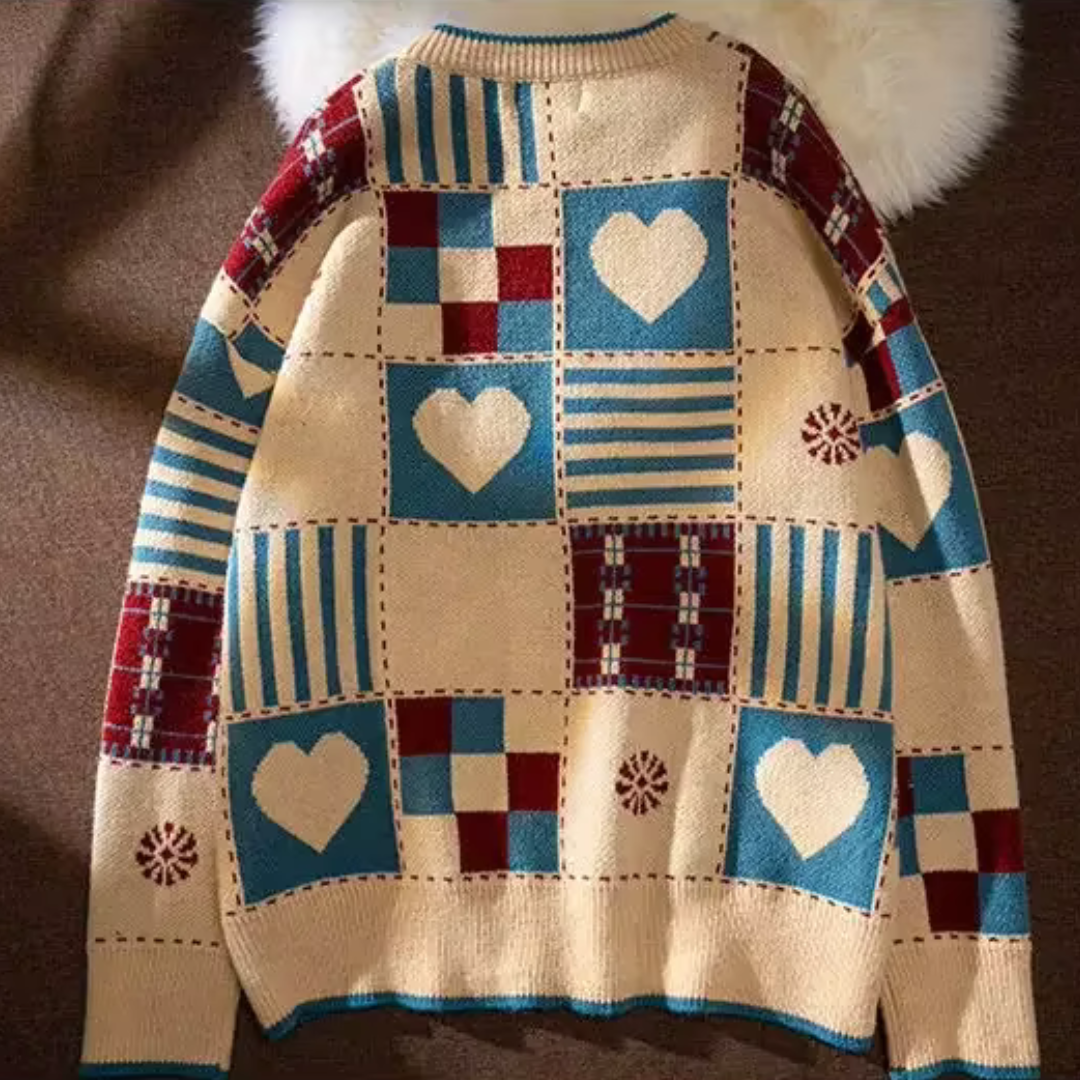 Hearth Patchwork Loom Wool Pullover