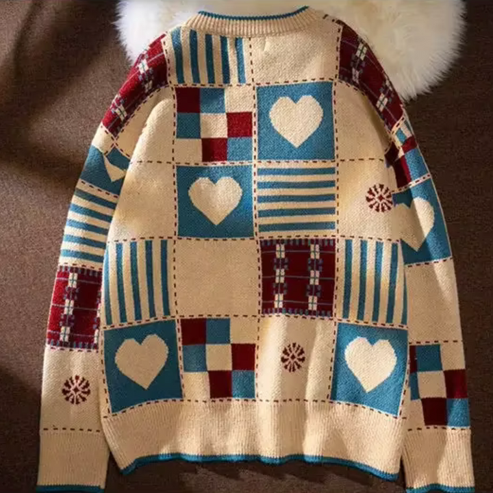 Hearth Patchwork Loom Wool Pullover