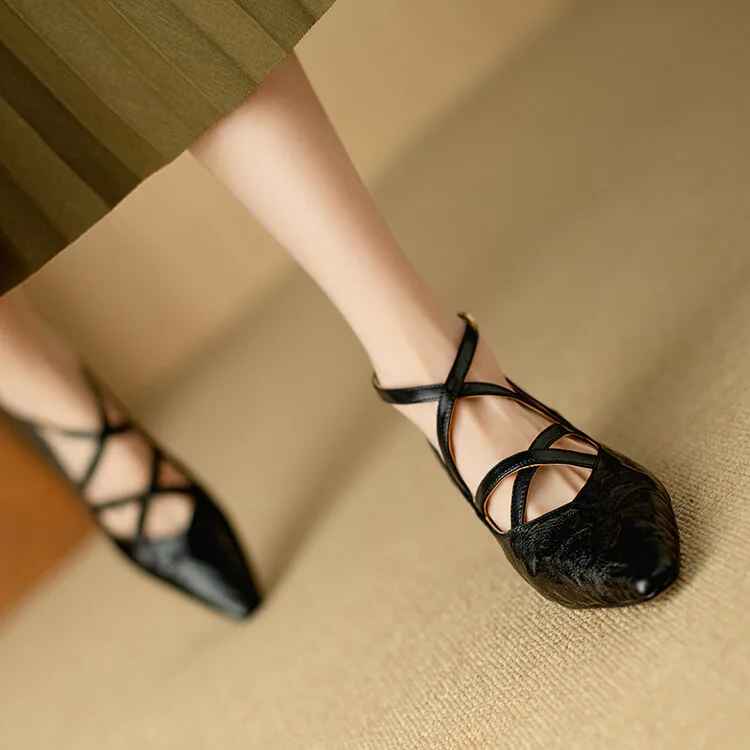 Amira Genuine Leather Heels