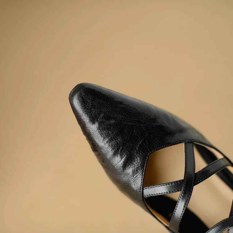 Amira Genuine Leather Heels