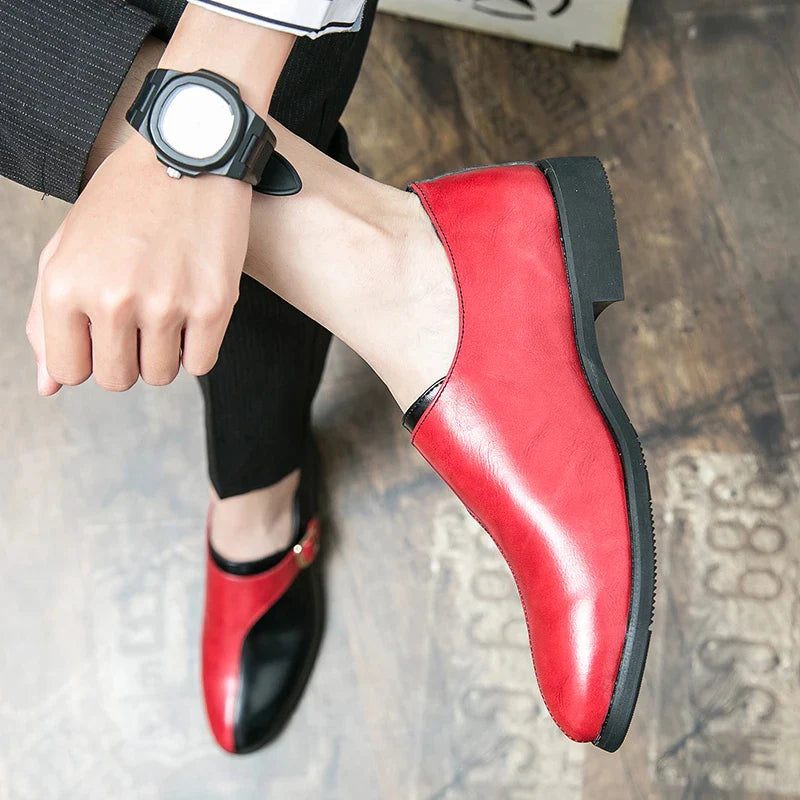 Marenzo Monk Patent Loafers