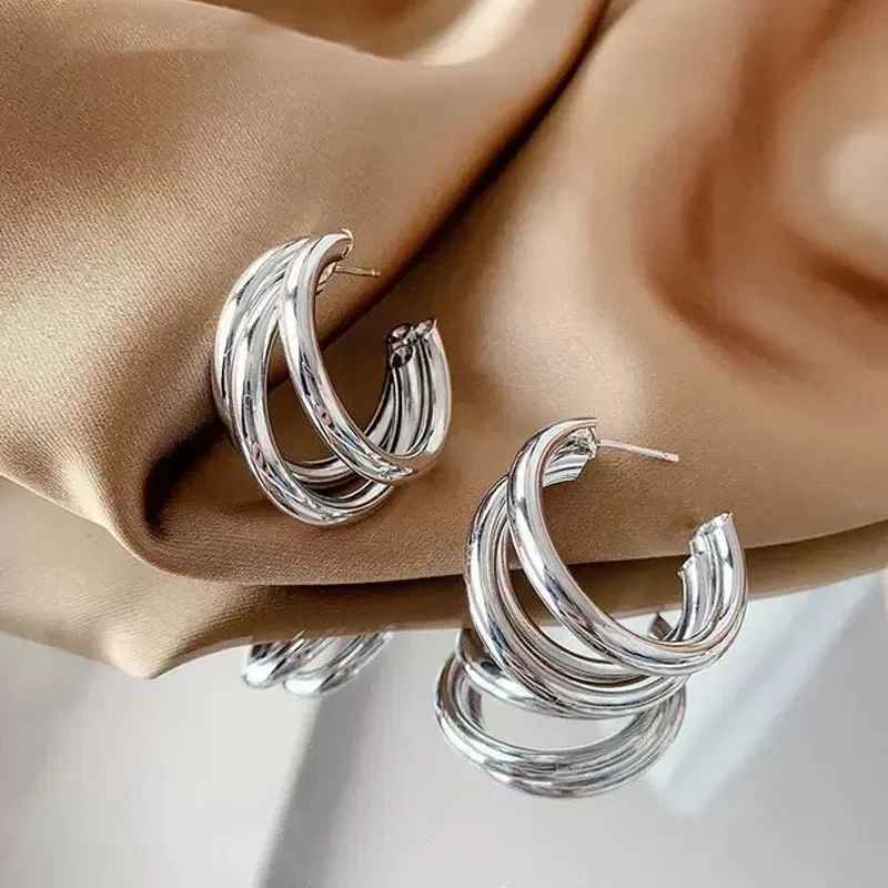 Cortay Triple Loop Earrings