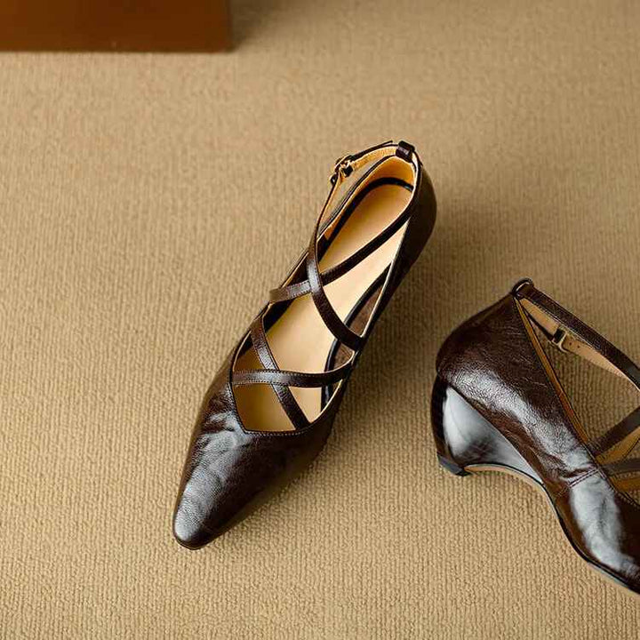 Amira Genuine Leather Heels