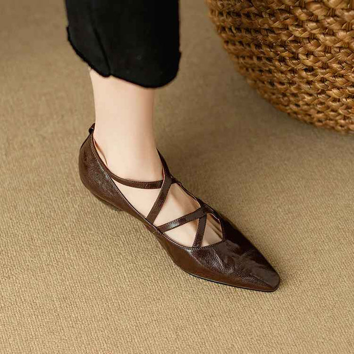 Amira Genuine Leather Heels