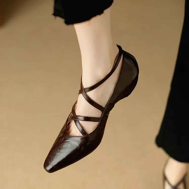 Amira Genuine Leather Heels