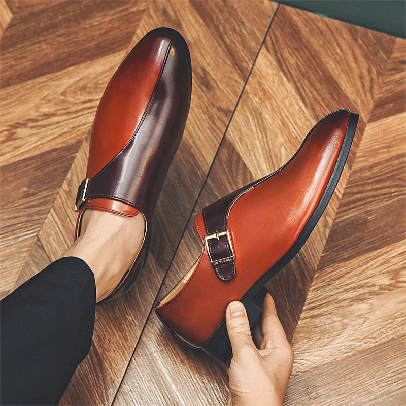 Marenzo Monk Patent Loafers