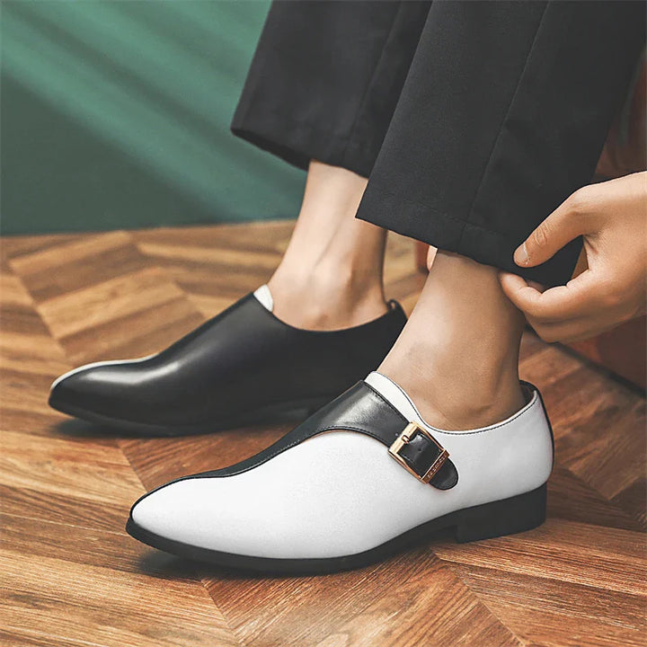 Marenzo Monk Patent Loafers