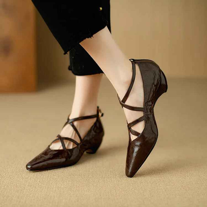 Amira Genuine Leather Heels