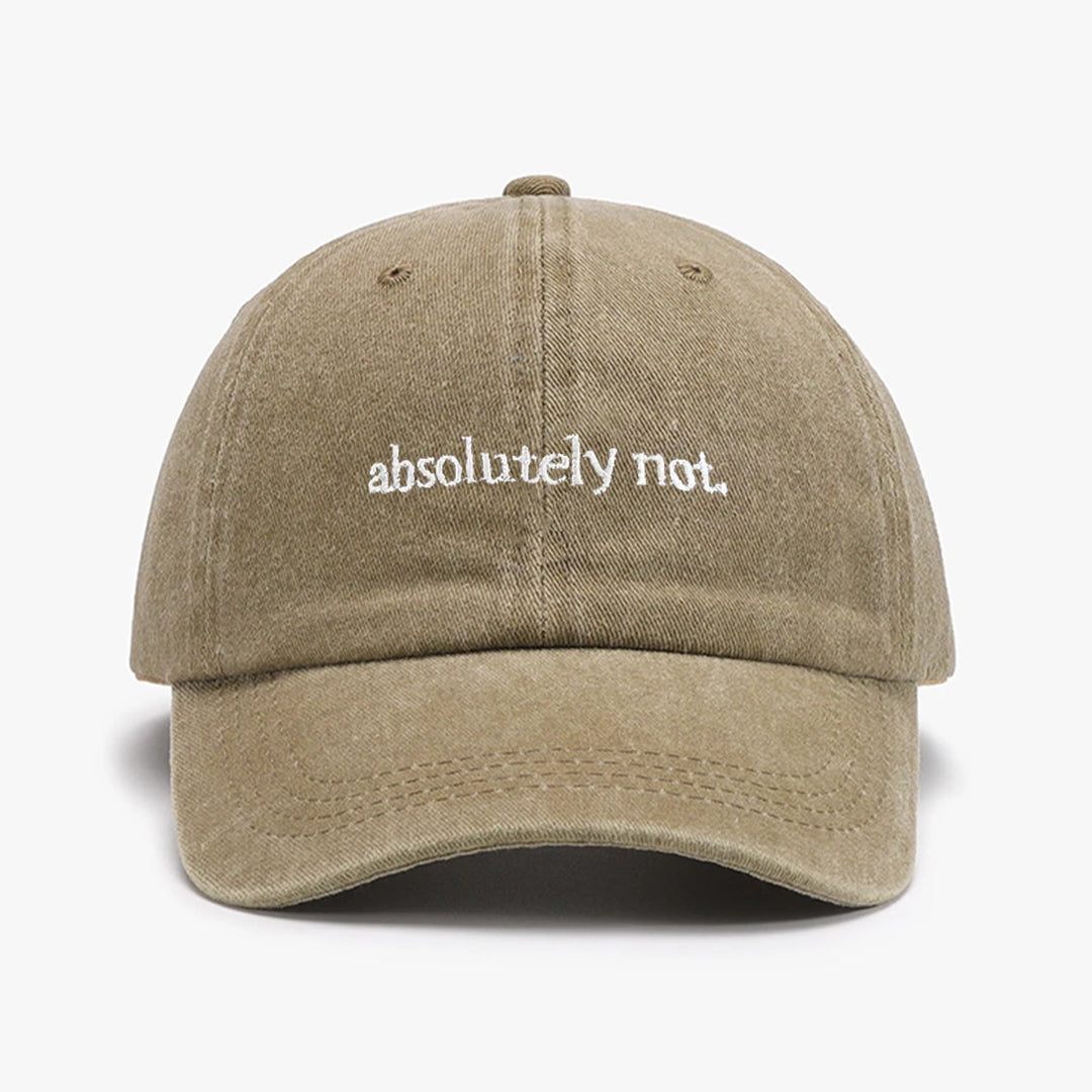 Absolutely Not Embroidered Hat