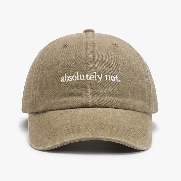 Absolutely Not Embroidered Hat