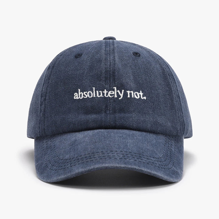 Absolutely Not Embroidered Hat
