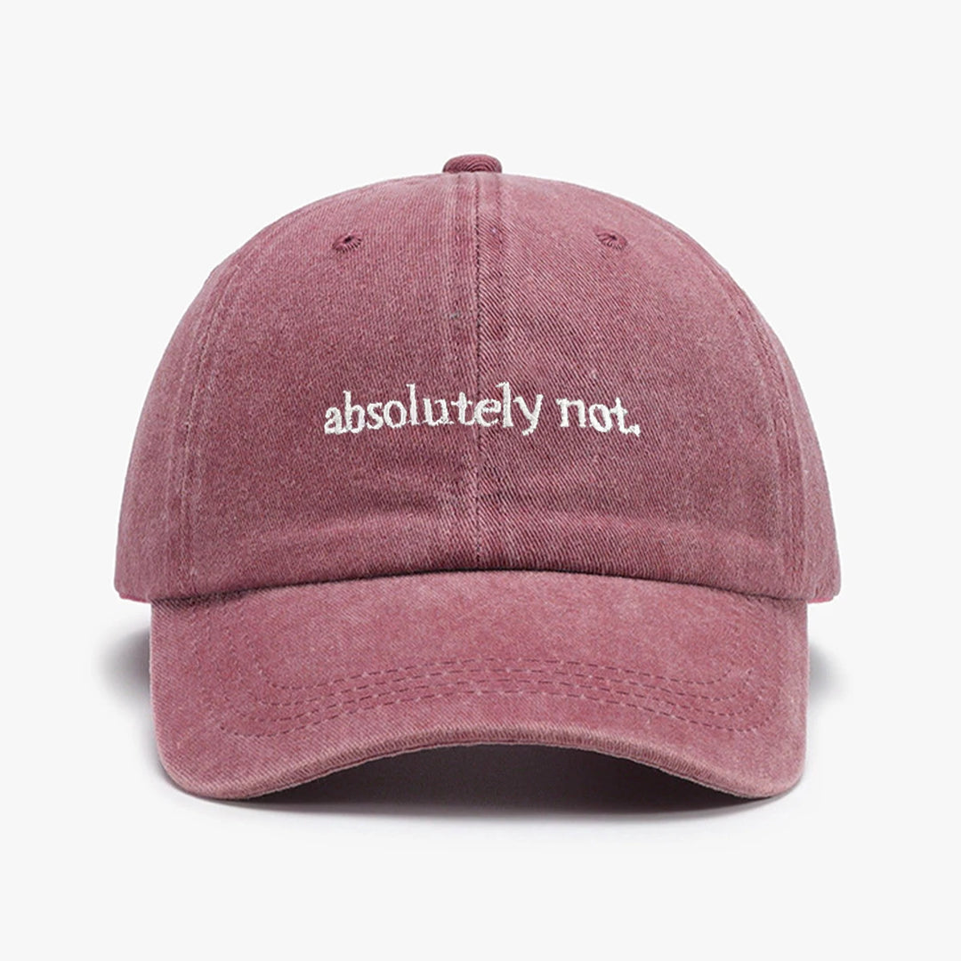 Absolutely Not Embroidered Hat