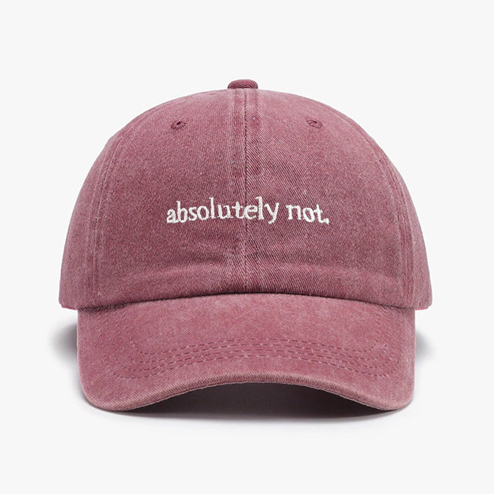 Absolutely Not Embroidered Hat