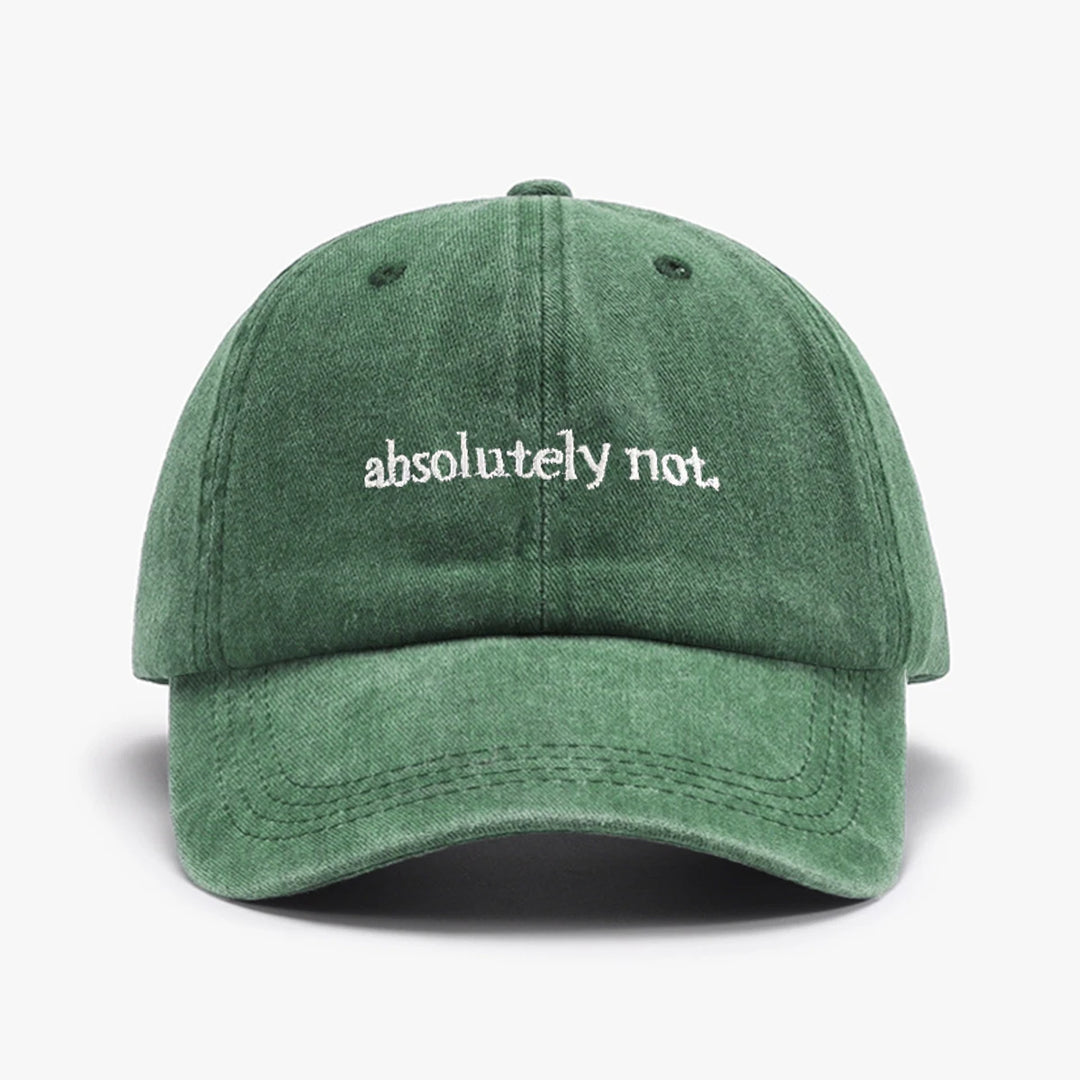 Absolutely Not Embroidered Hat