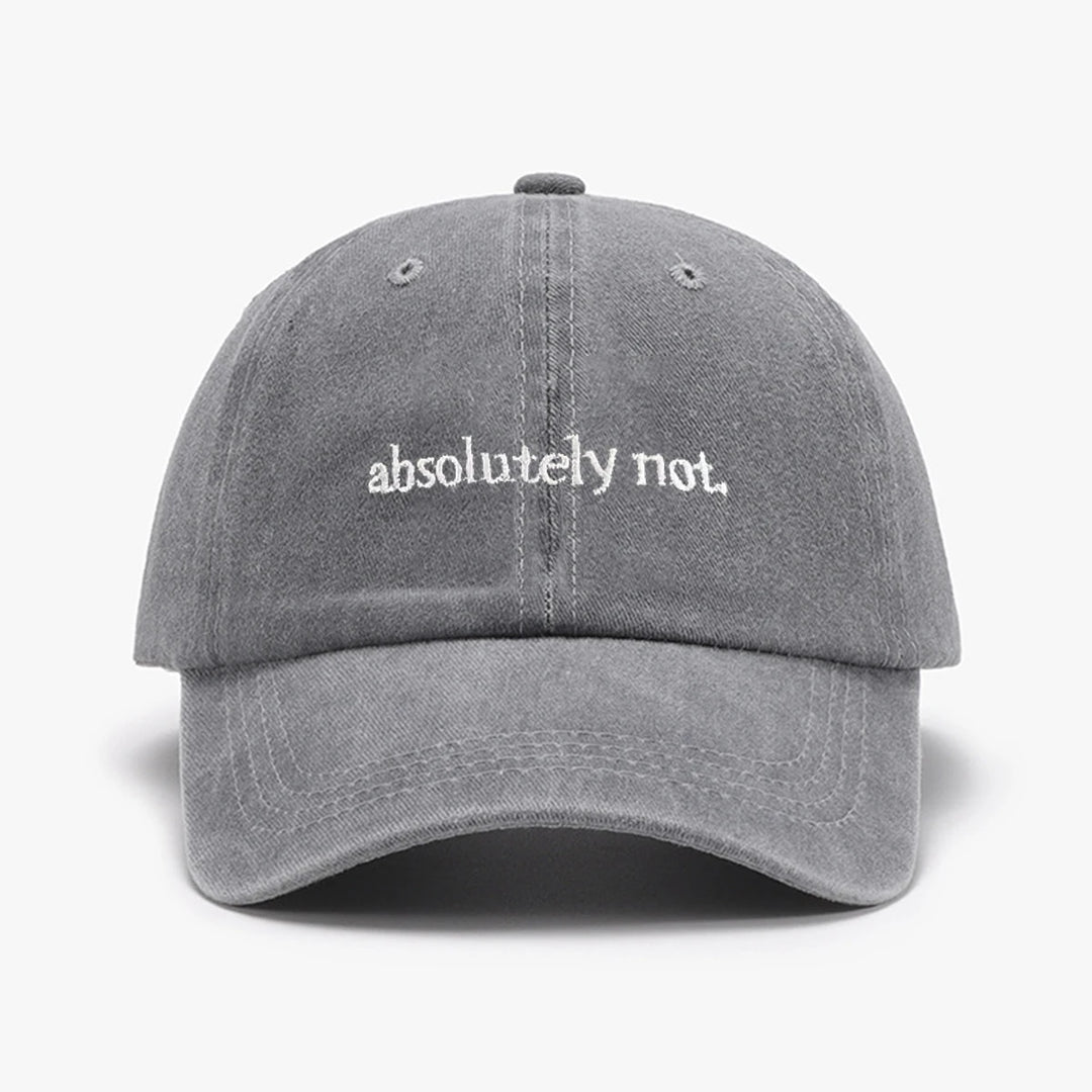 Absolutely Not Embroidered Hat
