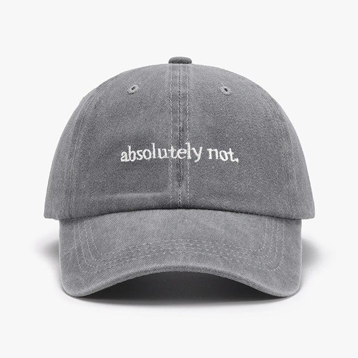 Absolutely Not Embroidered Hat