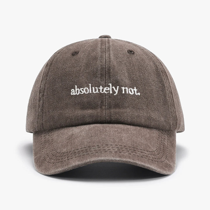 Absolutely Not Embroidered Hat