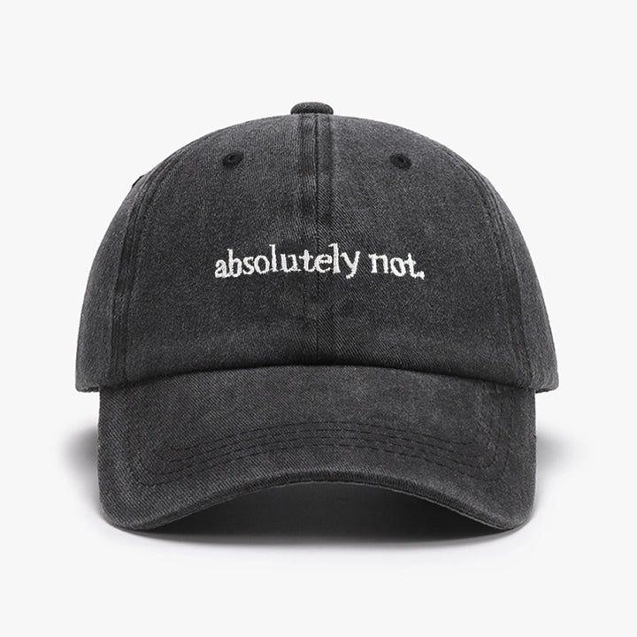 Absolutely Not Embroidered Hat