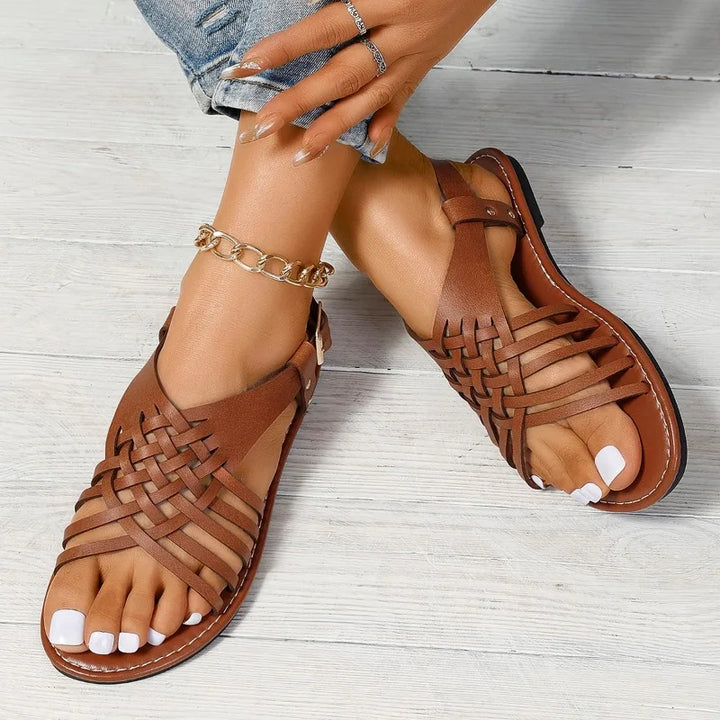 Braided Leather Sandals