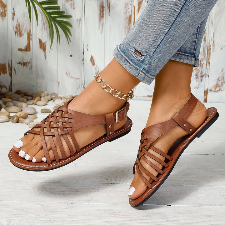 Braided Leather Sandals