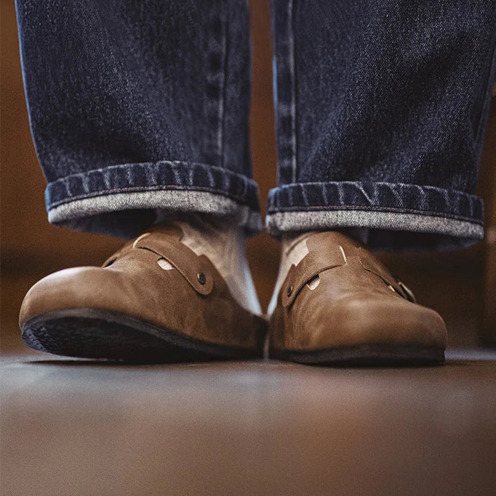 Brandon Orwell Leather Mules