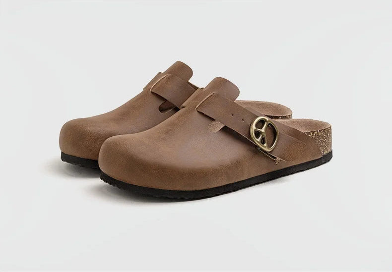 Brandon Orwell Leather Mules