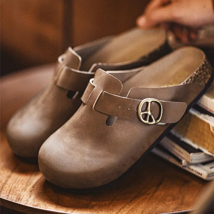 Brandon Orwell Leather Mules
