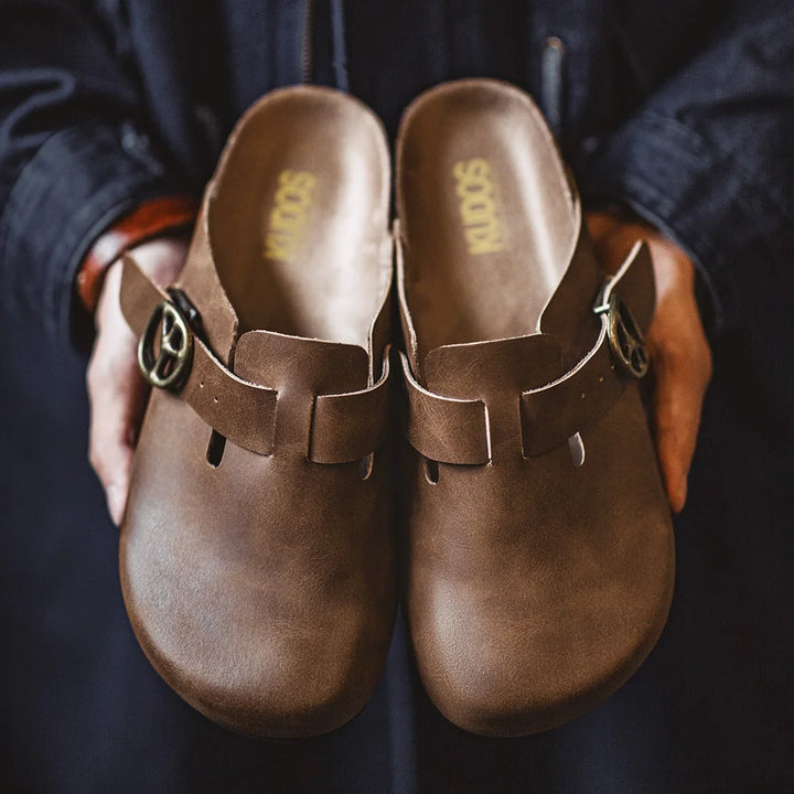 Brandon Orwell Leather Mules