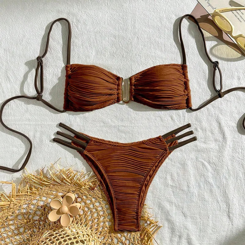 Costa Calma Textured Bikini