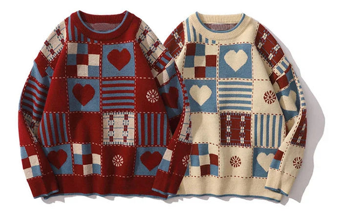 Hearth Patchwork Loom Wool Pullover