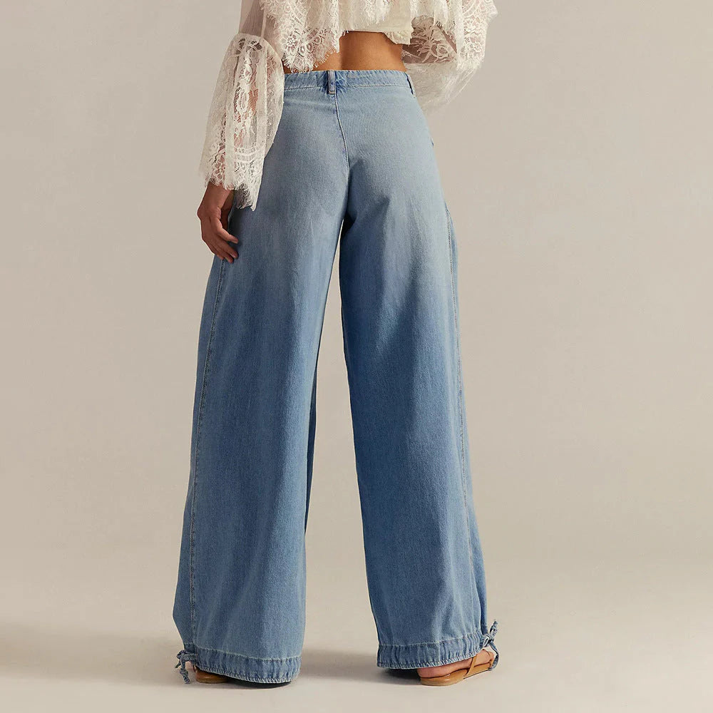 Raviellia Washed Wide-Leg Jeans