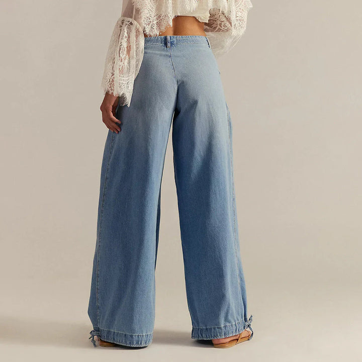 Raviellia Washed Wide-Leg Jeans