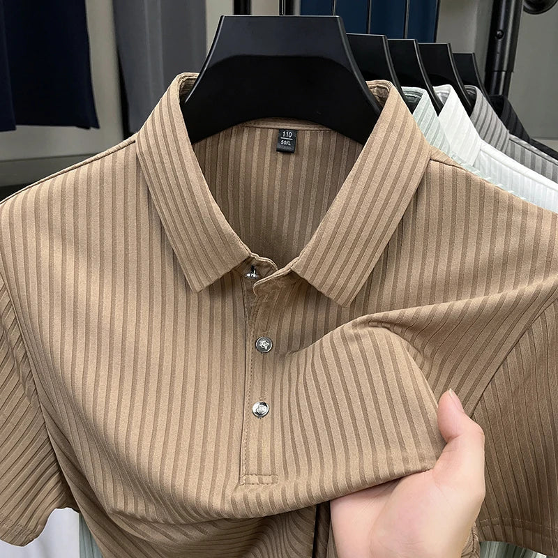 Milan Ribbed Polo Shirt