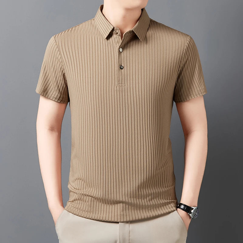 Milan Ribbed Polo Shirt
