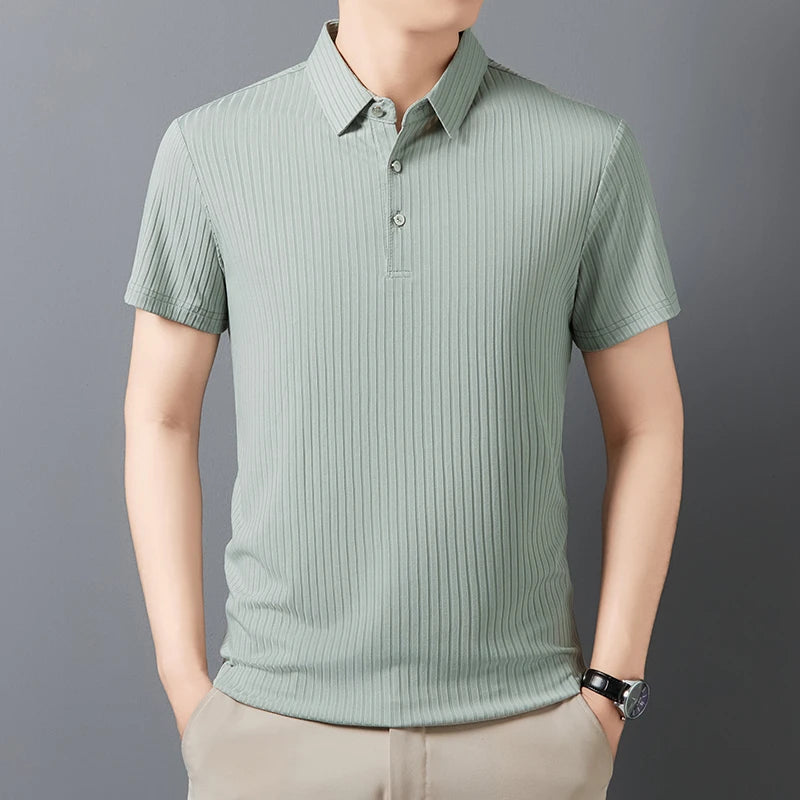 Milan Ribbed Polo Shirt