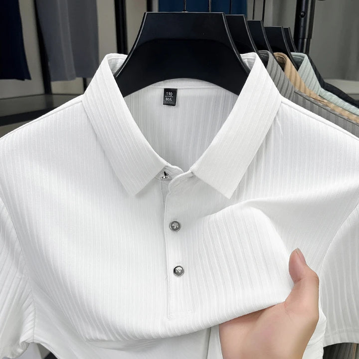 Milan Ribbed Polo Shirt