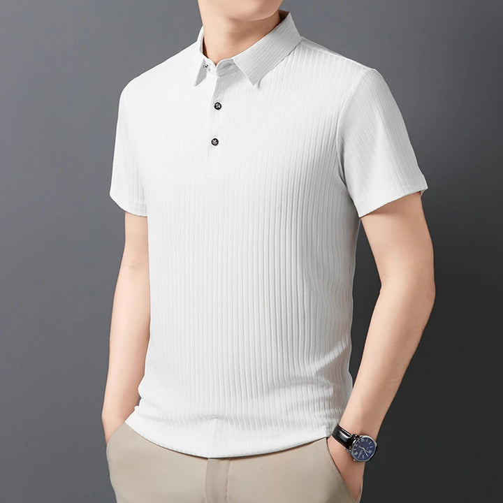 Milan Ribbed Polo Shirt