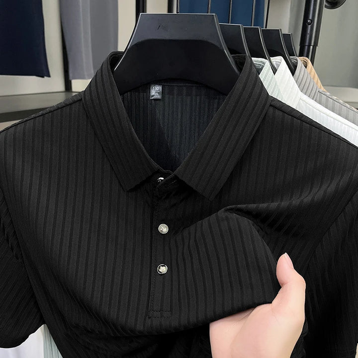 Milan Ribbed Polo Shirt