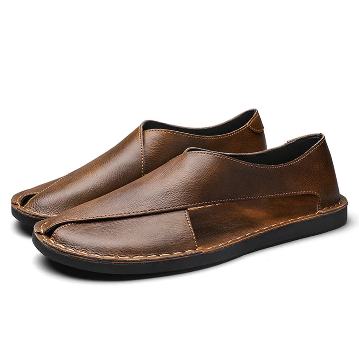 Outland Calfskin Crossover Sandal